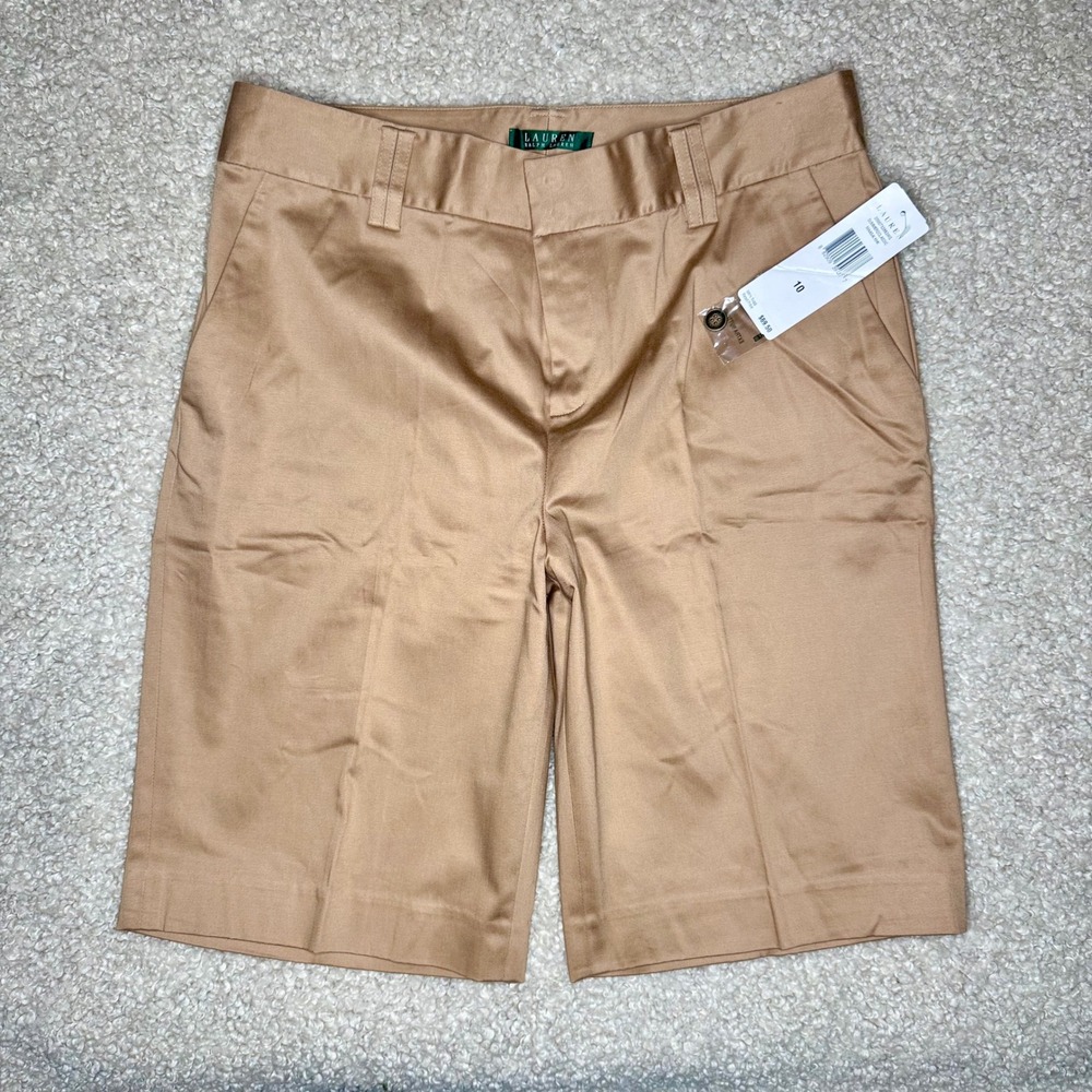 Lauren Ralph Lauren NWT Polished Cotton Women's Bermuda Shorts